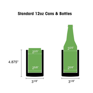 refrescos de 12 onzas de acero inoxidable con aislamiento de doble pared, Enfriador de latas de cola de 12 onzas - Product Image 5