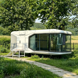 FLKT Maison Capsule Spatiale Panoramique de Luxe, Imperméable et Résistante au Vent, Cabine Mobile Préfabriquée Modulaire pour Glamping et Complexes Hôteliers - Product Image 3