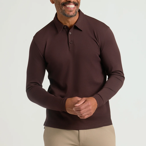 <span class=keywords><strong>Polo</strong></span> da <span class=keywords><strong>uomo</strong></span> all'ingrosso della fabbrica della <span class=keywords><strong>manica</strong></span> <span class=keywords><strong>lunga</strong></span> del cotone traspirante della prestazione - Product Image 1