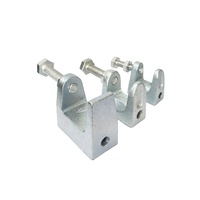 Collier de serrage en fonte ductile galvanisée en forme de C pour poutre, raccords en acier, collier de serrage pour tuyau, raccords de support photovoltaïque