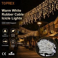 Guirlandes lumineuses LED vertes et violettes durables Topdecoration pour le printemps, Pâques, le jardin, les parterres de fleurs, l'aménagement paysager, les festivals, éclairage IP65