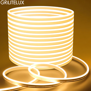 Bande lumineuse LED néon flexible 50M/rouleau AC 220V 110V monocolore 120 LED/M découpable 1M éclairage décoratif extérieur - Product Image 1