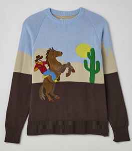 Pull-over brodé personnalisé à col rond, manches longues, dessin animé, pull-over tricoté pour hommes - Product Image 2