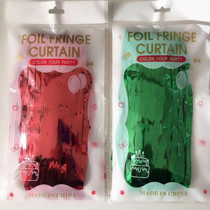 Cortina de flecos de aluminio de 1x2m de alta calidad, decoración de fiesta de cumpleaños, seda de lluvia, Multicolor borla, Cortins Metalicas, suministros para fiestas - Product Image 6