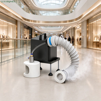 Diffuseur d'arômes LUXAROMES F03 avec ventilateur, 1,5 L, sortie d'air dissimulée au plafond, contrôle par application, pour restaurant, salle à manger, zone commerciale