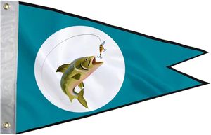 Venta al por mayor 110 GSM tejido poliéster triángulo barco bandera doble cara poste bolsillos ojales izquierda <span class=keywords><strong>Burgee</strong></span> estilo <span class=keywords><strong>Burgee</strong></span> tela - Product Image 4