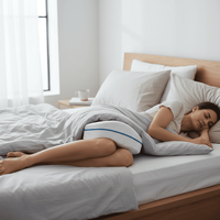 Coussin pour genoux en mousse à mémoire de forme avec sangle pour les dormeurs latéraux, soulagement de la douleur sciatique, coussin orthopédique de soutien pour les genoux