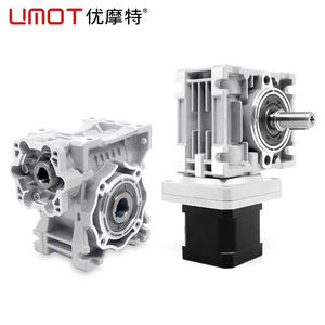 UMOT 로우 백래시 15 '이상 Dc 24v 86mm Nema 34 헤비 듀티 웜 기어 모터 비율 1:80 토크 98nm 속도 감속기 기어 박스 모터 - Product Image 1