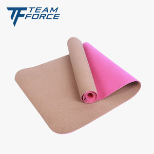 Dayanıklı logolu TPE malzemeden yapılmış özelleştirilebilir mantar + TPE Yoga matı 0.4cm kalınlık - Product Image 3