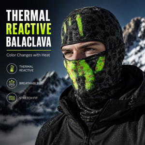 Máscara de Esquí Unisex 2026 al por Mayor, de Alta Calidad, con Logotipo Personalizado, Diseño a Rayas, Impresión Digital, Transpirable, Impermeable y Termoactiva - Product Image 1