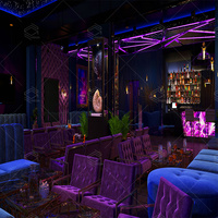 Comptoir de Bar LED Commercial à vendre, lumière LED rvb colorée, hôtel Bar comptoir boîte de nuit