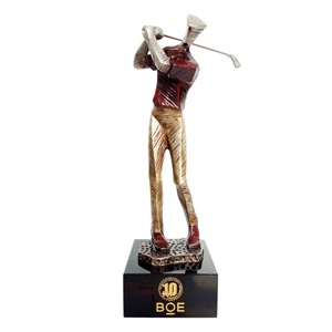 Trofeos de torneo de golf de resina y metal personalizados al por mayor, copa de pelota de golf perpetua, premio de recuerdo, regalo de empresa - Product Image 4