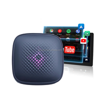 Caja Inalámbrica CarPlay AI 4GB+32GB Android Smart Multimedia Dongle Convierte CarPlay con Cable a Inalámbrico Compatible con YouTube Netflix