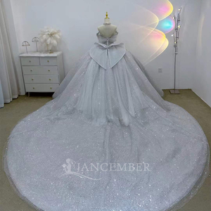 Robe de mariée scintillante, robe de mariée élégante, Vestidos De Novias, robe de soirée à paillettes et perles, Lsjj95 - Product Image 6