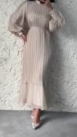Robe de soirée pour femmes musulmanes Abaya Dubaï Robes de soirée plissées pour femmes Maroc Islam Robe Femme Musulmane Vêtements