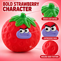 Gigantisch squishy speelgoed Simulatie Aardbei Knijpspeeltje Creatief Grappig Fruit Stressverlichting Knijpspeeltje Promotioneel speelgoed voor stressverlichting