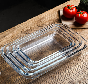 Bandeja Rectangular para Hornear de Vidrio Borosilicato de Alta Resistencia, Apta para Horno y Microondas, Utensilio de Cocina - Product Image 1
