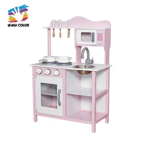 Nueva Actualización <span class=keywords><strong>de</strong></span> cocina <span class=keywords><strong>de</strong></span> <span class=keywords><strong>juguete</strong></span> rosa <span class=keywords><strong>de</strong></span> madera barata para niños W10C404I - Product Image 3