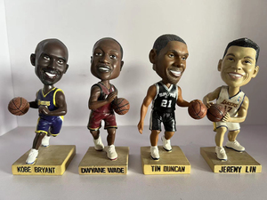 Offre Spéciale – Figurine Bobblehead en Résine de Joueurs de Basketball Stars (Kobe, <span class=keywords><strong>Wade</strong></span>, Duncan) Version Q – Décoration de Bureau et Jouet pour Enfants - Product Image 3