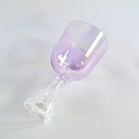 Bain sonore de guérison HF, bol chantant en cristal, Saint Graal, lumière cosmique, cristal de quartz violet pastel, calice, instrument de méditation