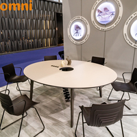 Table de conférence OMNI Custom Cool circulaire/ronde au design moderne à vendre