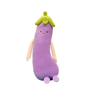 Boneka Terong Pisang Besar Kreatif, Bantal Panjang Penjepit Kaki, Penghibur, Isi Kapas PP Plastik, Unisex, Hadiah Menenangkan untuk Anak Perempuan dan Wanita - Product Image 5
