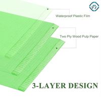 Bavette dentaire jetable en polypropylène, serviette en papier pour patient, 3 couches / Bavette dentaire DEBO 125 pièces 33*45cm Haute Qualité 125 pièces