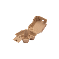 Vente en gros de papier recyclé biodégradable avec carton d'œuf de poule jetable écologique Lot de 4 plateaux à œufs en pâte à papier