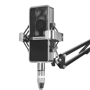 Depusheng E10 שולחן העבודה הקבל Wired מיקרופון מקצועי עבור קול הקלטת מיקרופון