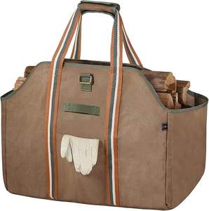 Muestra gratuita de precios específicos de fábrica para fabricantes extragrande, bolsa de transporte de leña de lona encerada para uso en exteriores - Product Image 2