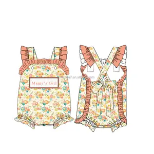 Baju Smocking anak-anak kualitas tinggi butik pakaian gaun pendek untuk bayi perempuan Hari Ibu Musim Panas