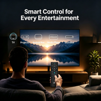 Control Remoto por Voz con Botones de Silicona de 16 Teclas RCT5016, Fabricado por JCXK OEM ODM, con IR y BLE para Android Box