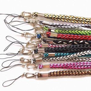 Custom Braided Long Flat Rope Polyester Keychain Lanyard Quality Cell Phone Neck Strap - Product Image 2