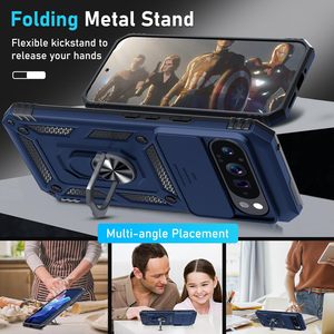 Para Pixel 10 Pro 10PRO XL 9PRO <span class=keywords><strong>8A</strong></span> 8 PRO 9A funda con anillo magnético pata de cabra protección de cámara funda de teléfono funda de armadura - Product Image 3