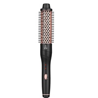 Set Curling Iron 5 in 1 dengan Keramik Turmalin, Multi Barrel & Sikat, 2 Pengaturan Suhu LED, Mati Otomatis 1 Jam