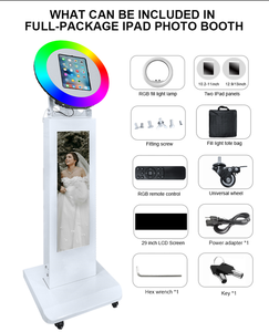 Machine Photobooth iPad <span class=keywords><strong>à</strong></span> écran LCD 29 pouces, en stock dans l'entrepôt étranger, <span class=keywords><strong>logiciel</strong></span> <span class=keywords><strong>gratuit</strong></span> fourni, installation facile, affaires très rentables - Product Image 2