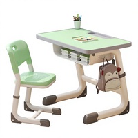 Table d'étude compacte avec chaise pour distributeur en gros – Bureau d'étude peu encombrant pour étudiants et ensemble table et chaise pour la maison