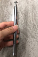 Offre Spéciale 1 pièce Antenne Télescopique FM à Tête Plate en Cuivre 1,2 m 10 Sections Super Signal Filetage M4
