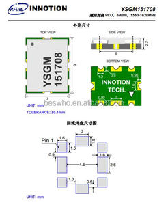 Componentes Electrónicos Originales YSGM 151708 VCO 1480-1720MHz <span class=keywords><strong>Oscilador</strong></span> Controlado por Voltaje YSGM151708 - Product Image 3