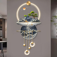 Luminaire mural LED de luxe, art décoratif pour la maison, éclairage mural moderne pour porche, tableau suspendu pour paysage
