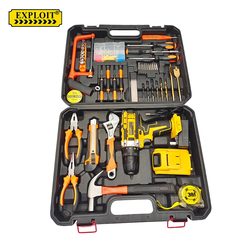 21v lithium battery electric power drill kits sets box portable wireless electric kit combination tools sets