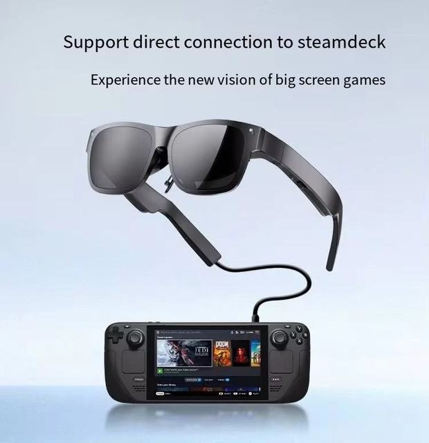 Air Plus AR Smart Glasses 215'' OLED Micro OLED 1080P Video Display Screen 120Hz AR Glasses for PC Playstation Video 3D Movie
