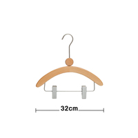 Cintres pour pantalons pour enfants cintres en bois massif pour chemise costume d'enfant manteau cintres de luxe en bois naturel antidérapant pour vêtements