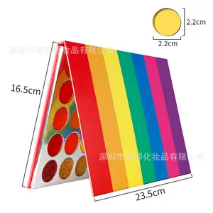 고품질 화장품 잔인 무료 메이크업 개인 라벨 35 네온 컬러 레인보우 아이섀도우 팔레트