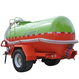 5000L liquido di scarto di trasporto cisterna serbatoio di rimorchio con pompa a vuoto di aspirazione delle acque reflue