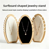 Support de Présentation Créatif Multicolore en Velours pour Bijoux (Peigne, Planche de Surf, Anneau, Boucles d'Oreilles, Pendentif) et Présentoir de Bureau