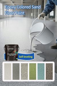 Self-leveling <b>Epoxy</b> Sand <b>Floor</b> Paint for Office Mall Lab Wholesale Waterproof Color Sand <b>Epoxy</b> <b>Floor</b> Paint - Product Image 2