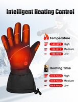 Savior M/L Tailles Gants de ski d'hiver isolés Imperméable Coupe-vent Écran tactile Compatible Batterie Chauffée Chaud Disponible