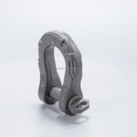 Manille de remorquage personnalisée innovante pour la récupération et l'exploitation minière tout-terrain, type US, en acier au carbone forgé, forme de quille, 3/4 pouce, manille fendue