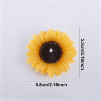 Bougie parfumée au tournesol en cire de soja faite à la main, écologique, décoration d'intérieur pour mariages, anniversaires et bars